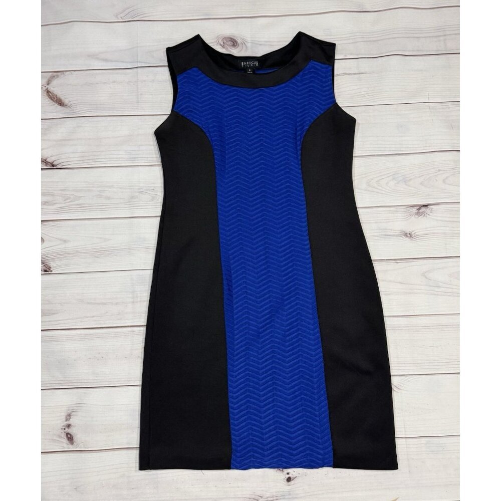 Enfocus Studio Women's Sleeveless Party Cocktail Dress Size 8 Colorblock
